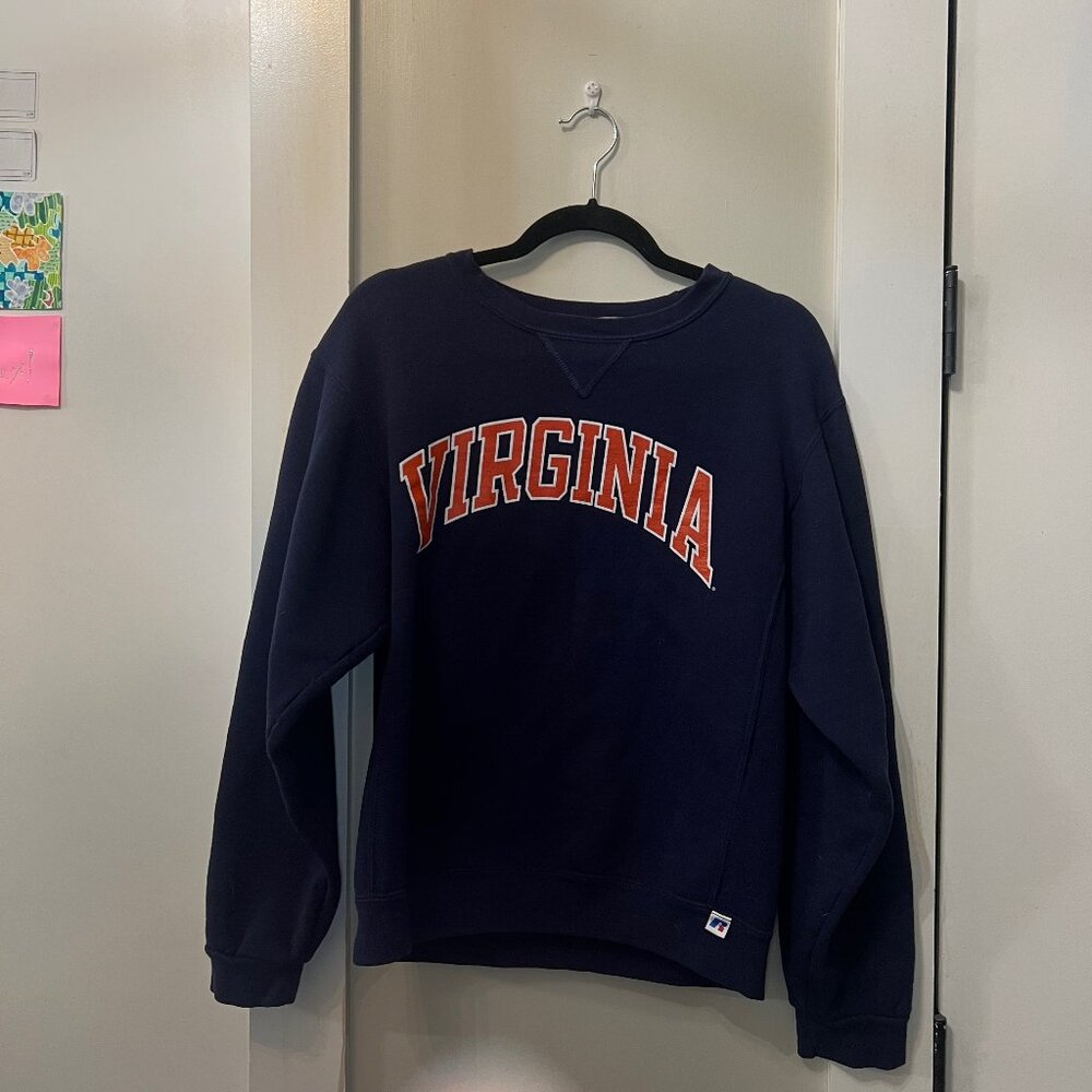 University of Virginia Russell Athletic Crewneck, Size Small